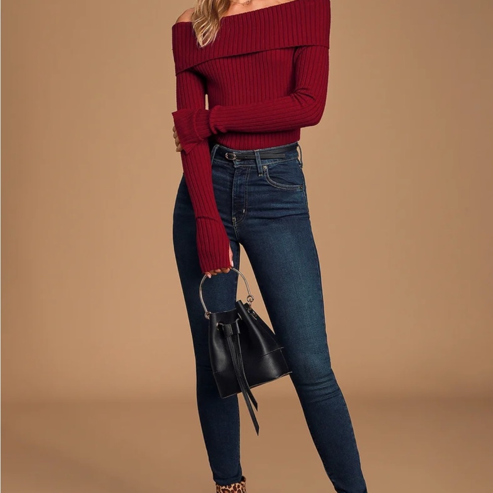 Off the shoulder sweater